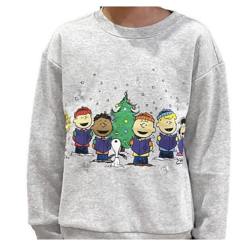 Peanuts Crewneck Gray Sweatshirt (child’s) Size 12.